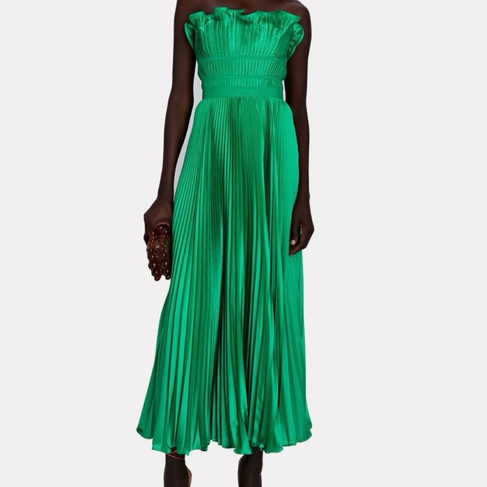 Amur Giada pleated dress in green! NWT, size 6